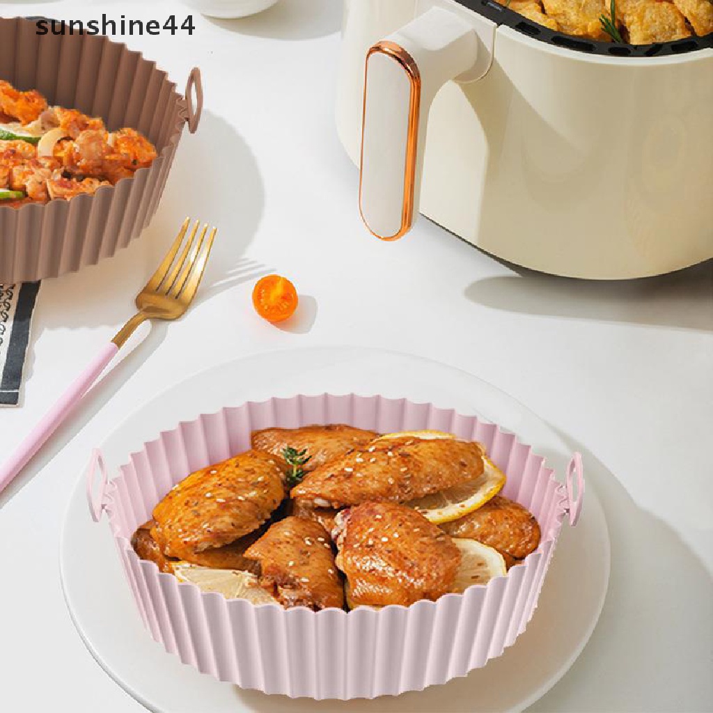 Sunshine Nampan Silikon Anti Lengket 16.5cm Untuk Air Fryer / Oven