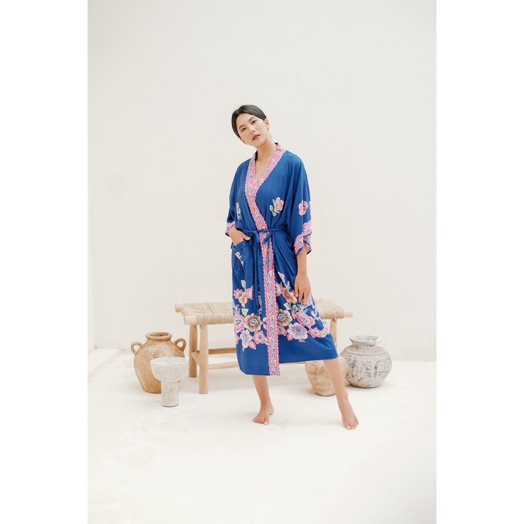 Kimono Batik Loungewear in Blue