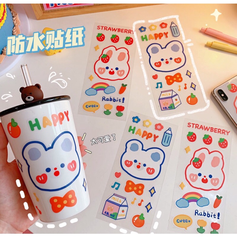 

[TKOEN99] Stiker deco motif lucu | sticker anti air | stiker cutting