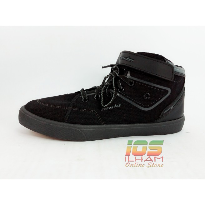 Sepatu Sekolah Anak Ando Drifter Size 34-37 Hitam