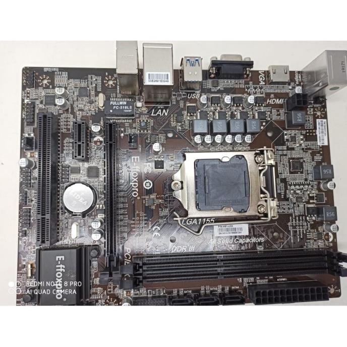 Terbaru Motherboard Effoxpro H61 Mlx Usb 3.0 Garansi 3 Tahun Tukar Baru