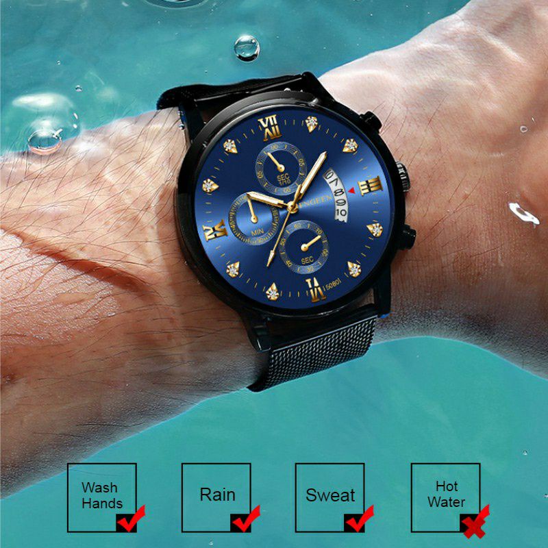 Jam Tangan Pria Anti Air Original FNGEEN 5080 Luxury