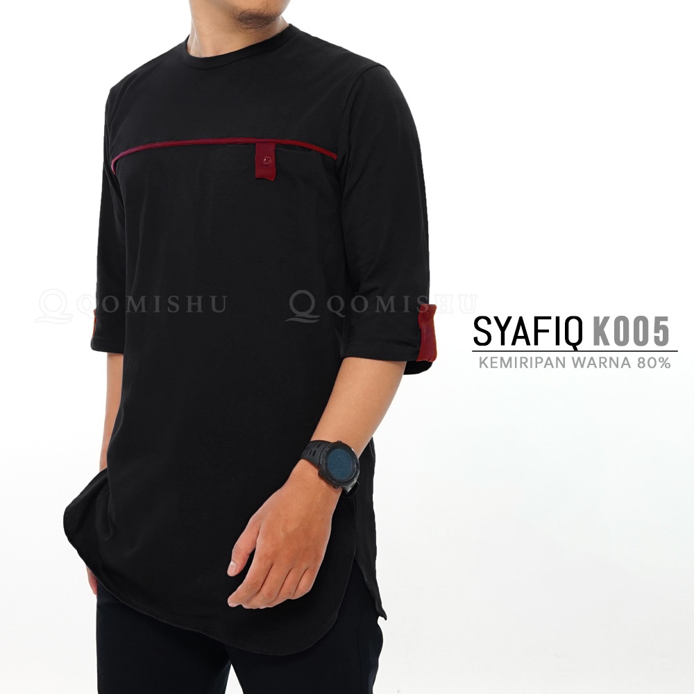 QOMISHU Kurta Basic Kaos Katun Combed SYAFIQ