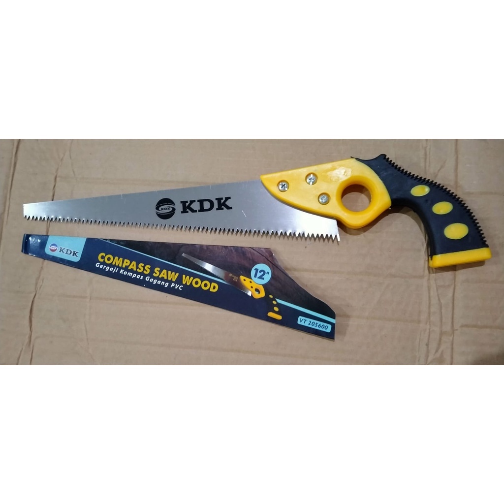 Kdk Gergaji Gagang Karet 12 Inch / Gergaji Kayu 12 Inch / Compass Saw 12 Inch