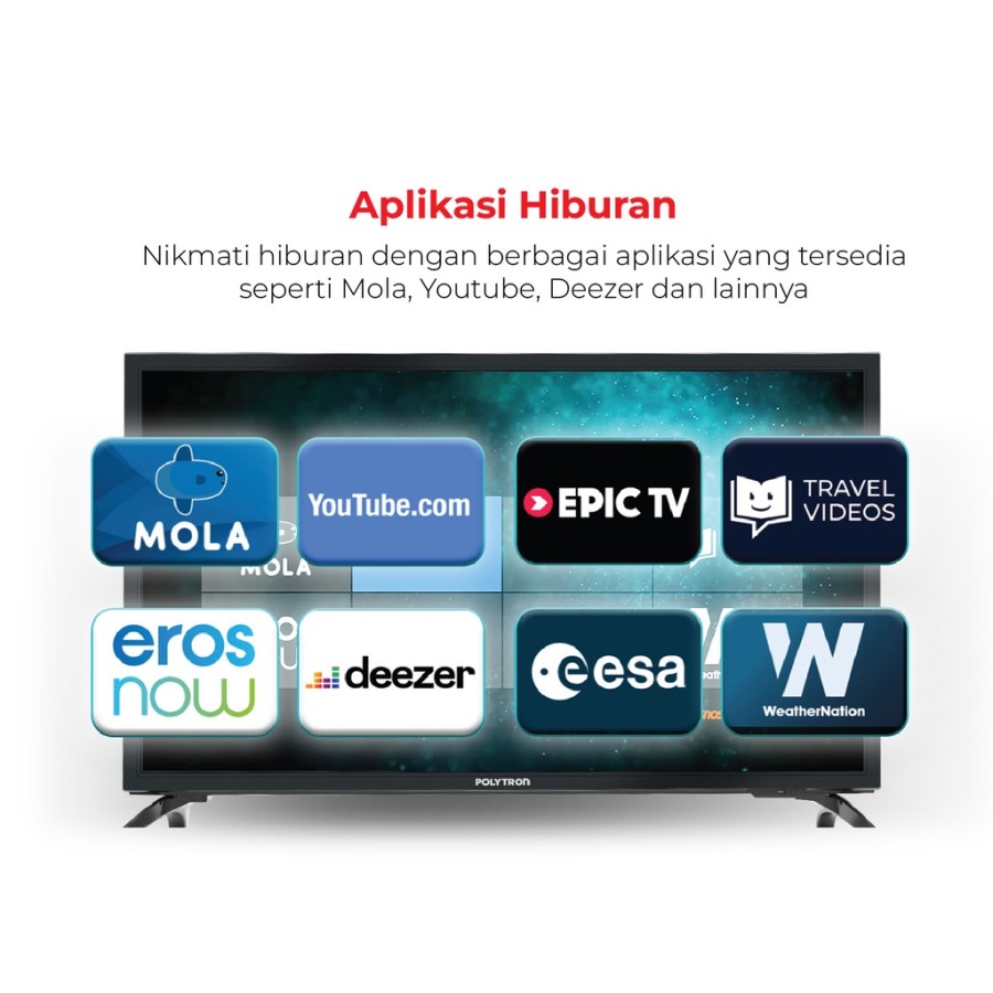 Polytron PLD32MV1859 LED TV 32 Inch Easy Smart Digital TV PLD 32MV1859