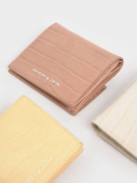 12.12 SALE | CK Croc-Effect Small Wallet