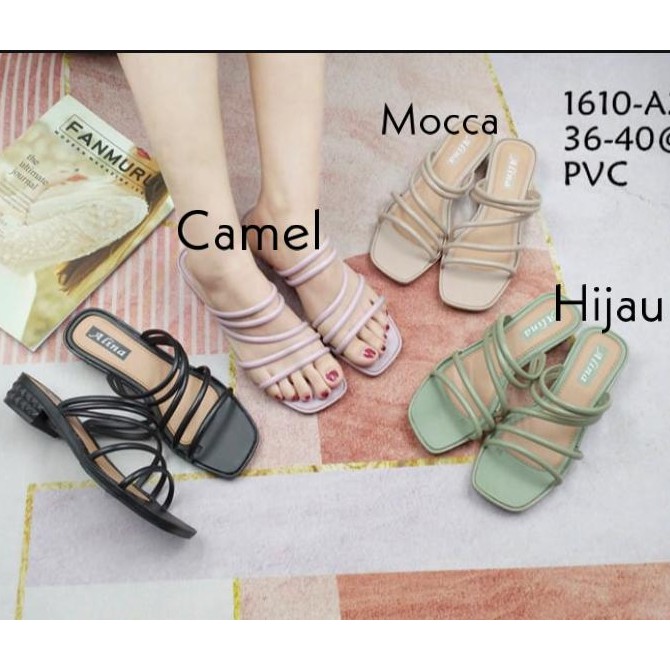 Sepatu Heels Tali Jelly KASANDRA import 1016 - a2