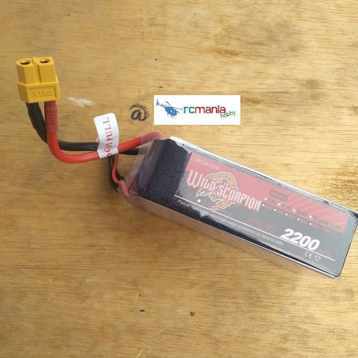 Wild Scorpion 2200mah 6S 22.2v 70C Lipo Battery