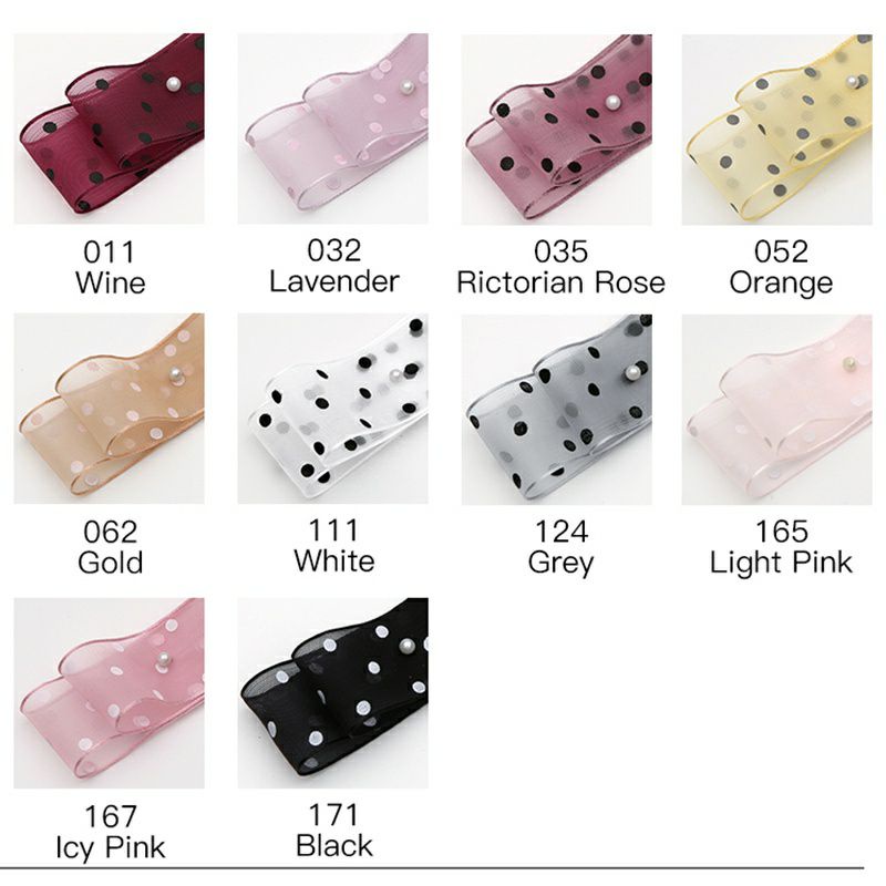 PITA ORGANDY POLKADOT 2,5 CM ECER PER METER