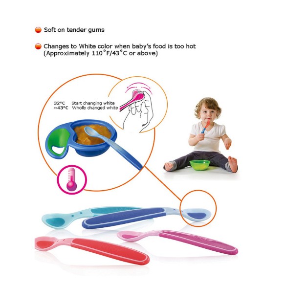 Nuby Hot Safe Spoon (3 pcs)