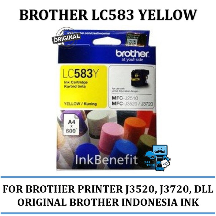 Tinta Brother LC-583 Ink Tinta Original Brother (Yellow)