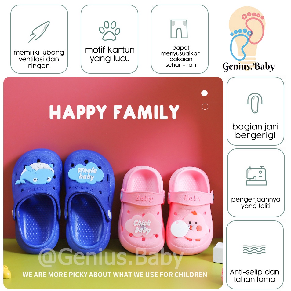 EVA Sendal Slip Anak Sendal Sandal Anak Perempuan Baby Sepatu laki-laki NEW Dino Lucu Motif Kartun Hewan Untuk Sandal Jelly Baim Bayi Sandal Selop Anak