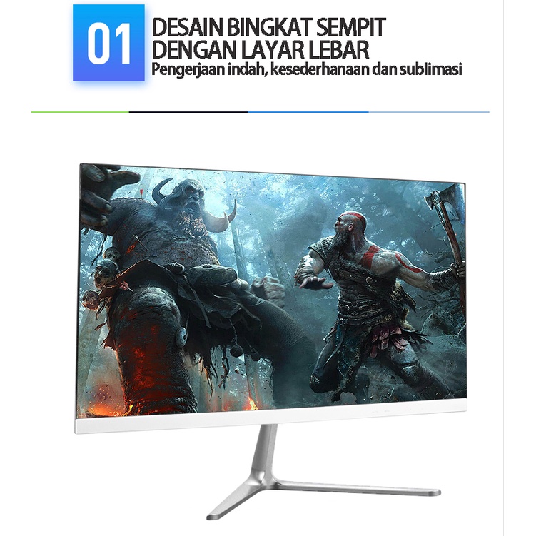 BLUE SKY Monitor tatap muka 24 inci, monitor definisi tinggi 144HZ/75HZ, monitor gaming profesiona