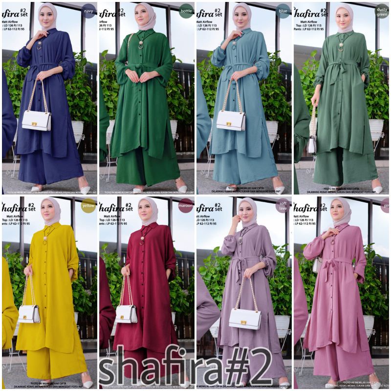 Setelan Wanita Jumbo Shafira #2 Set Original by Shofiya Bigsize / One Set Jumbo Premium Berkualitas-5