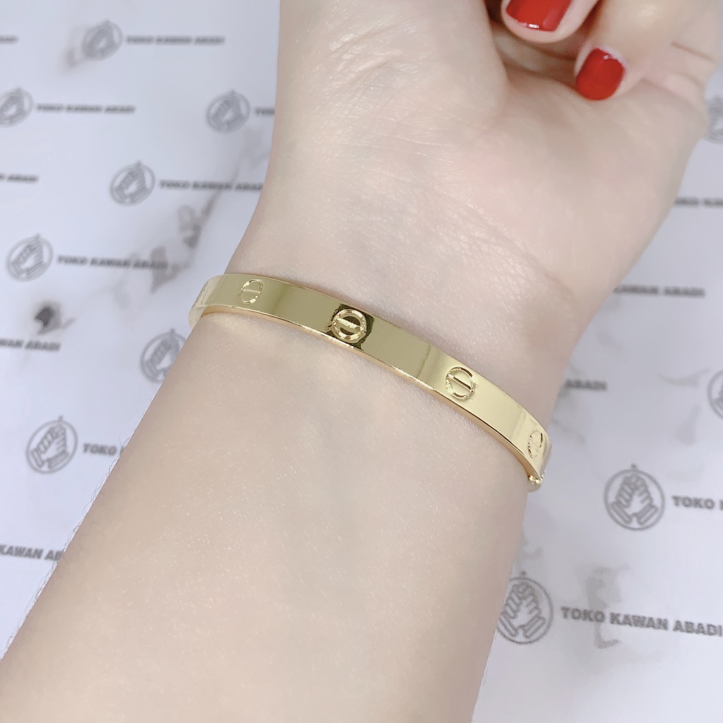 Xuping Gold Gelang Tangan Model Bangle Certer *92