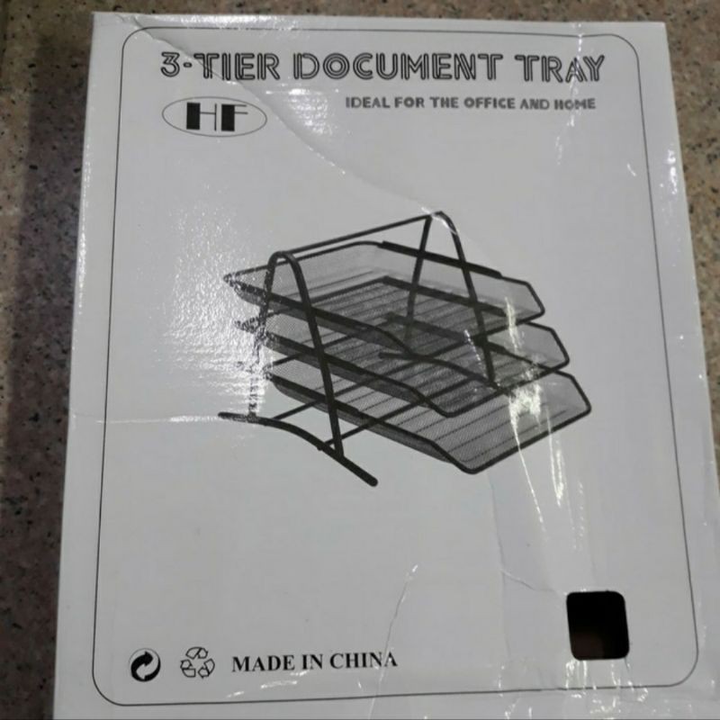 Rak Kertas Besi 3 Susun / Document Tray 3 Tiers