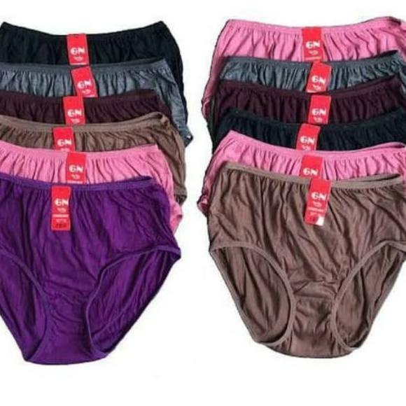 [PRODUK 9DDWE] 6PCS CELANA DALAM GOLDEN NICK WARNA TUA/CANCUT KATUN/CANGCUT/CD WANITA/CELANA DALAM W