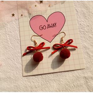 Anting Korea Import Pita Pompom