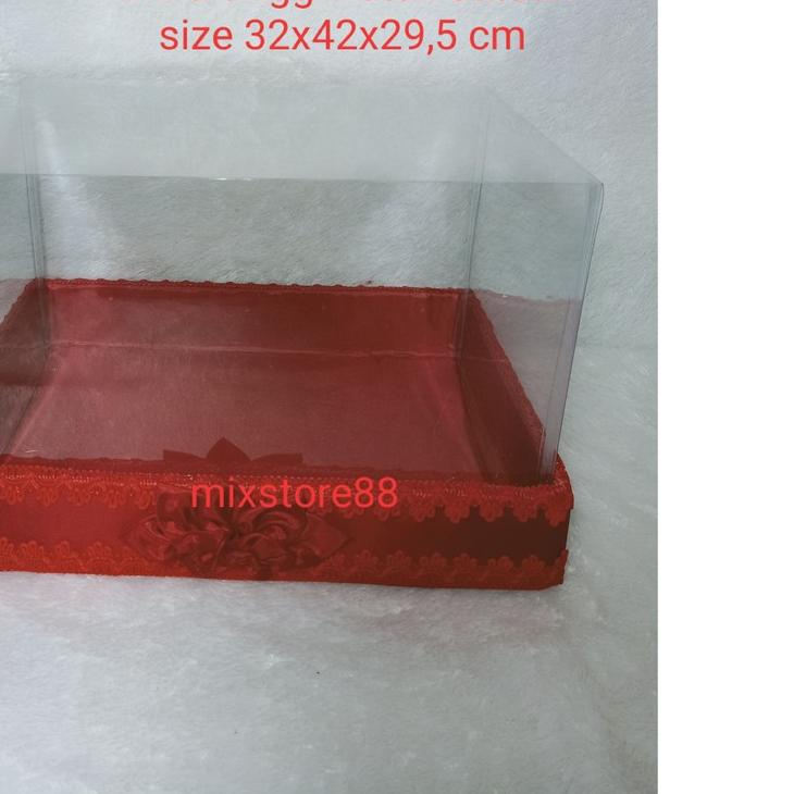 ➦ KOTAK SESERAHAN SANGJIT MERAH / NAMPAN SANGJIT MIKA ➺