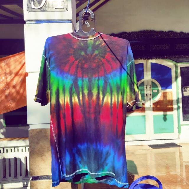 Kaos katun tie dye XL