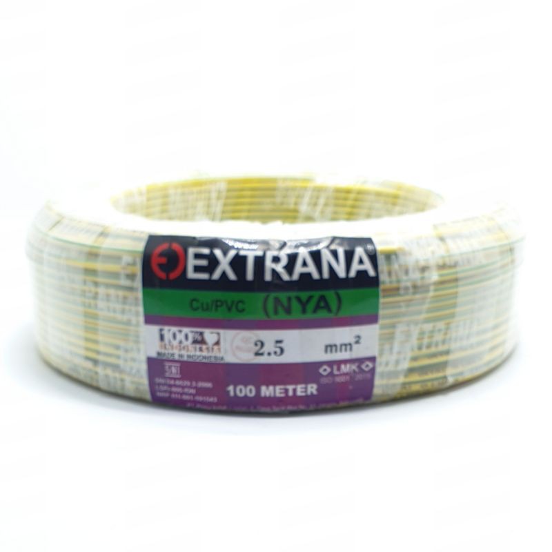 Extrana NYA 2,5mm² 100 meter Full SNI FULL LMK / Kabel Listrik Nya 1x2,5mm² 100M Full Tunggal Engkel