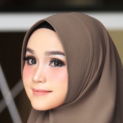 Jilbab Khimar Daily Basic Ori Flow-MOCCA TANAH