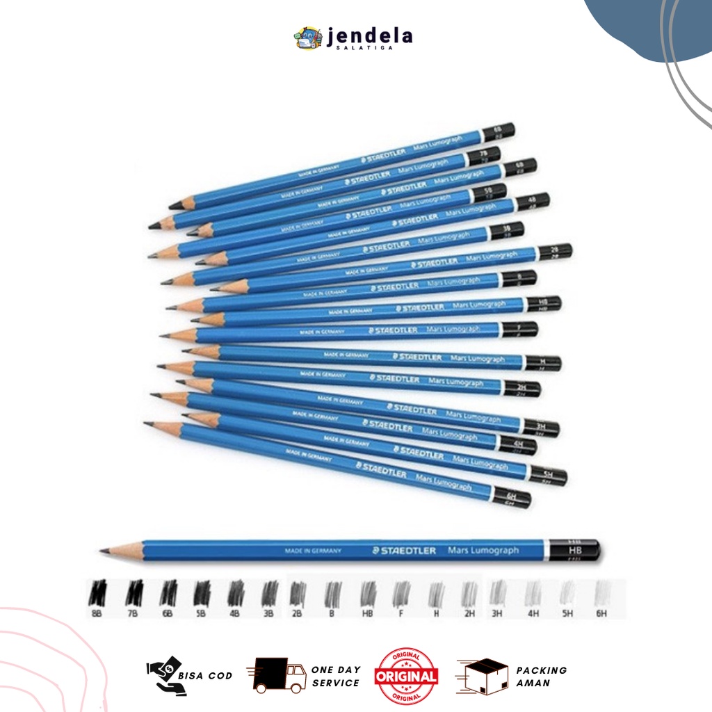 

Pensil 2B Staedtler Mars Lumograph Graphite Pencil