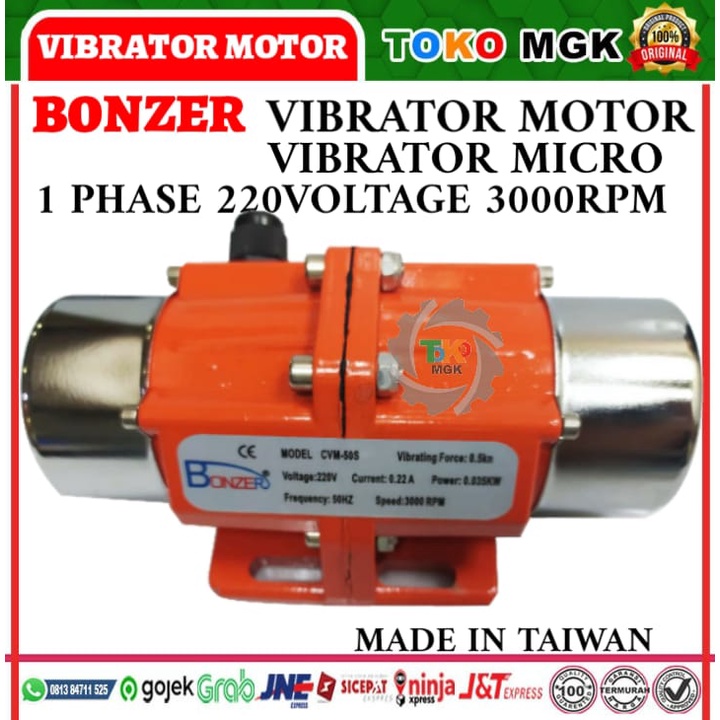 BONZER BMV-40/3 50WATT 50WATT 2POLE 3PHASE VIBRO MOTOR