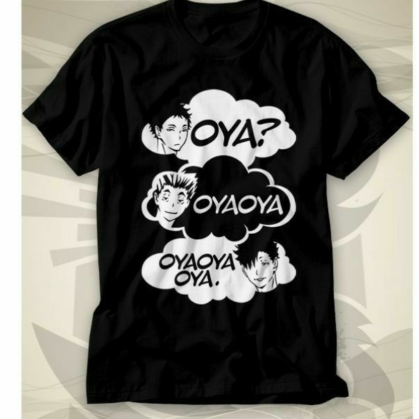 Baju Kaos Anime Haikyuu ! oya ? oya ?