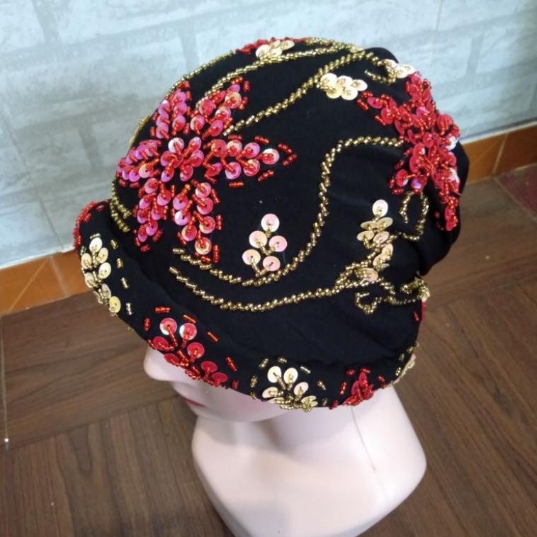 "PML.01Jl22в" Turban ciput haji Kupluk kerpus hijab fashion nenek khas Banjar songkok emak ibu