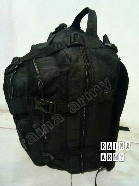 Tas punggung army 3p tas rangsel lebanon tas army hitam polos