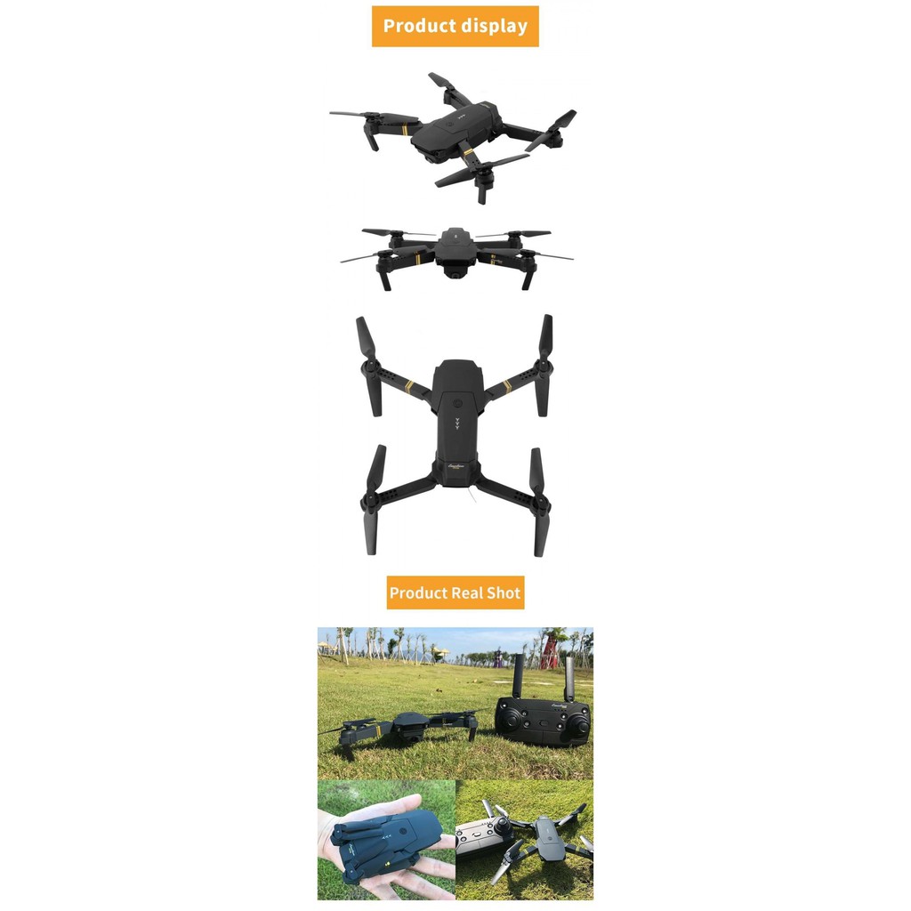 AKN88 - Eachine E58 Drone Foldable Quadcopter WIFI with 2MP Wide Angle Camera