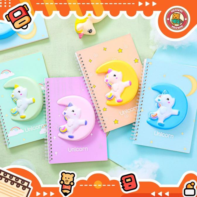 

Open DS] Buku Tulis eksklusif A5 Unicorn Squishy MB0087