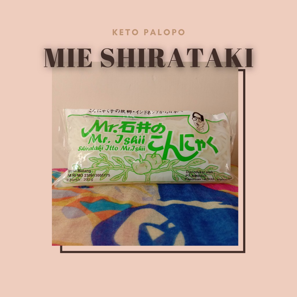 

MIE SHIRATAKI ITTO (Wet Shirataki Noodle) Mie Shirataki Basah 200 gr Cocok Untuk Diet Keto