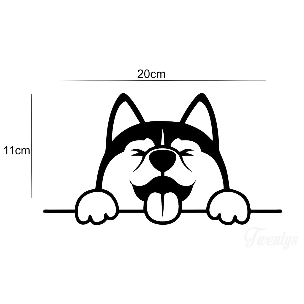 

STIKER DOG STICKER VINYL DECAL