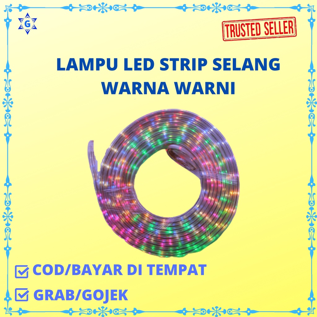 LAMPU LED STRIP SELANG 2835 PANJANG 10M 220V OUTDOOR RGB