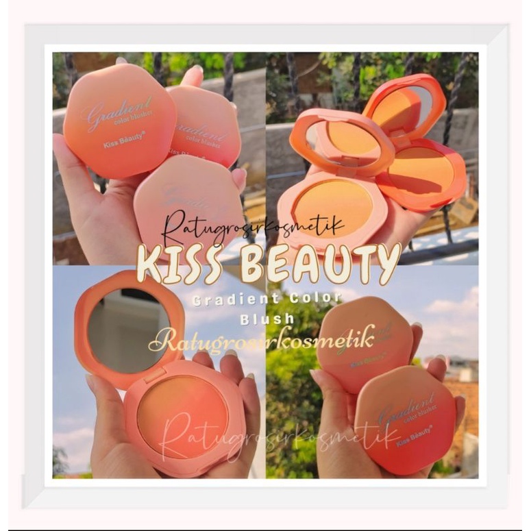 PROMO ECER!!BLUSHER KISS BEAUTY BLUSH ON BENTUK JAM NO.83362A