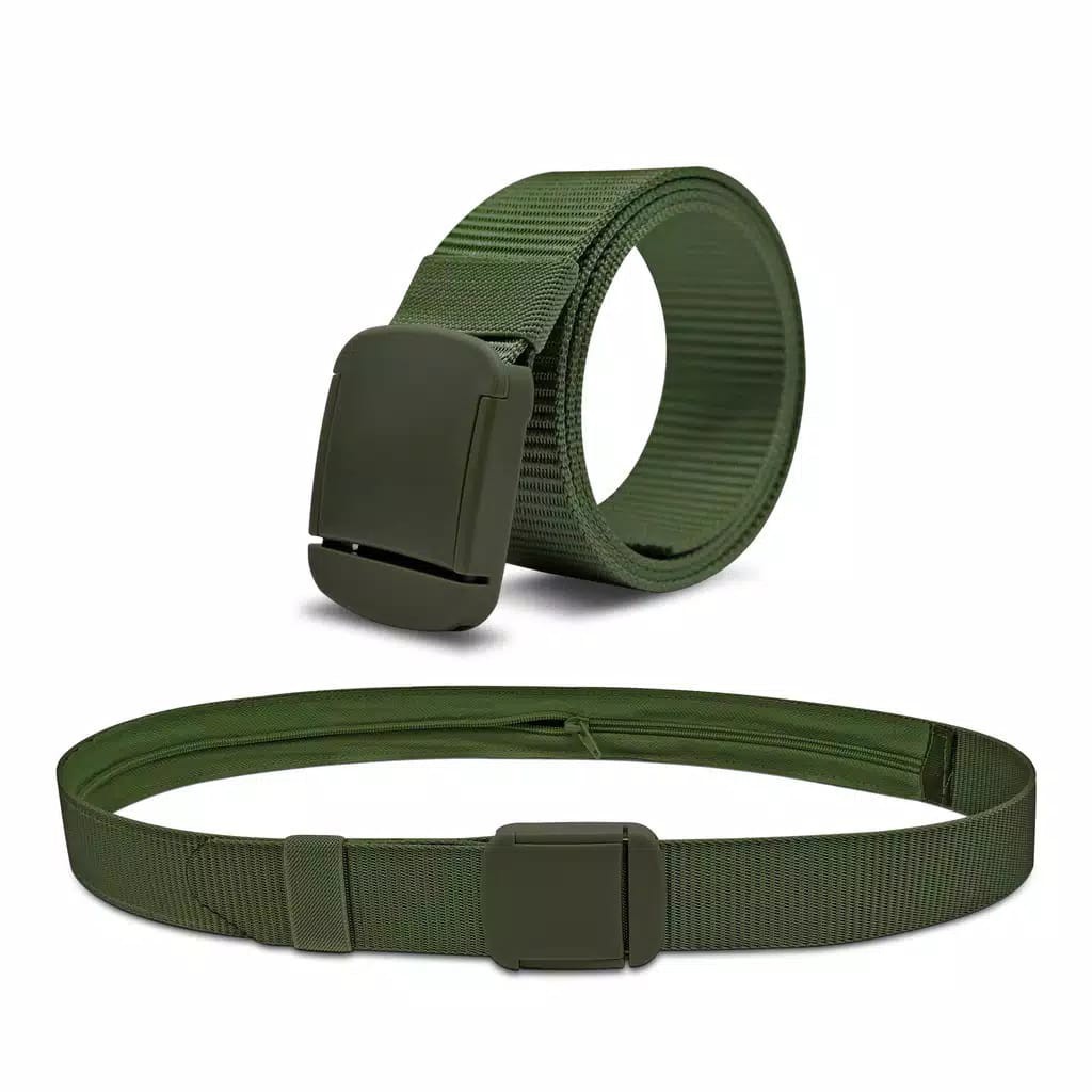 TALI PINGGANG /  IKAT PINGGANG PRIA TACTICAL MILITARY SABUK NYLON CANVAS ANTI METAL DETECTOR - MC-LLB-40