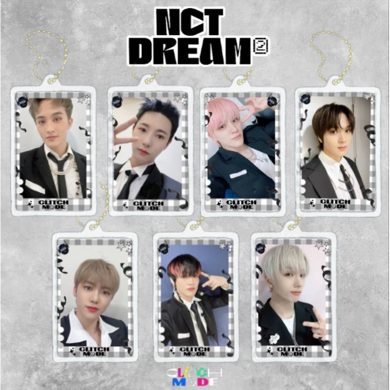 NCT Dream Glitch Mode Selca Acrylic Clear Keychain Gantungan Kunci Akrilik (BACA DESKRIPSI)