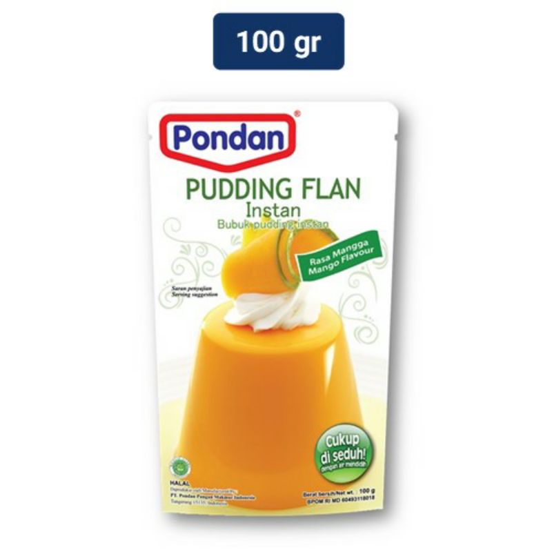 

Pondan Pudding Flan Mangga 100gr