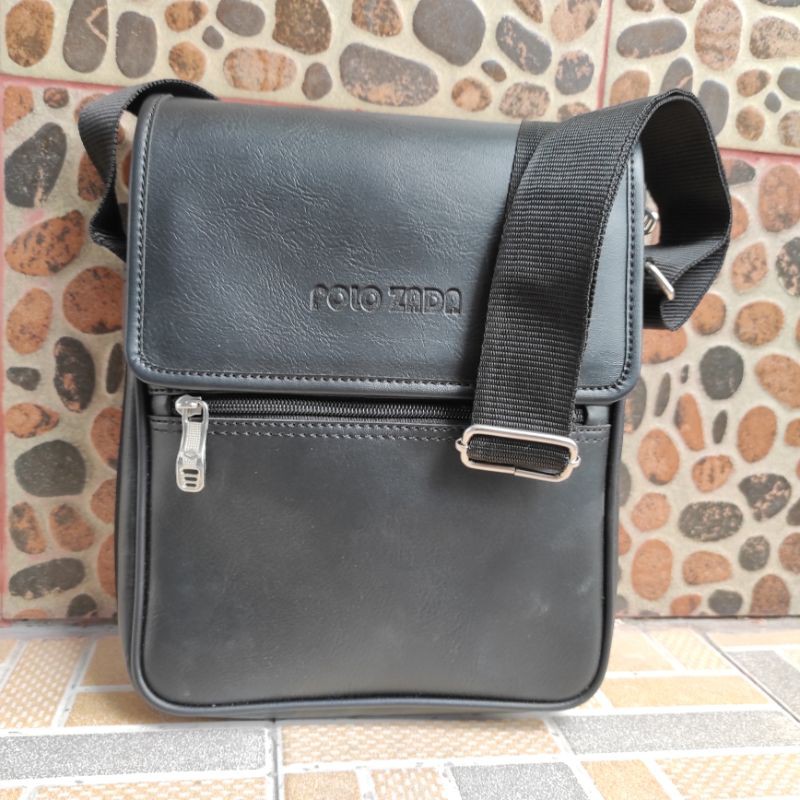 Tas Selempang Pria // Tas kulit Pria PU // Tas sling bag Premium polozada Original