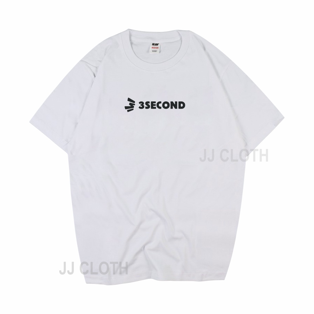 T shirt Kaos Distro Pria 3 Second font Mini/ Kaos Three Second Premium