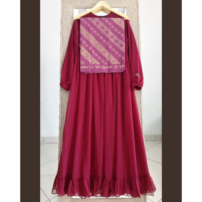 Ainin ghita MAROON ori by WM Signature, SET DG SCRAF