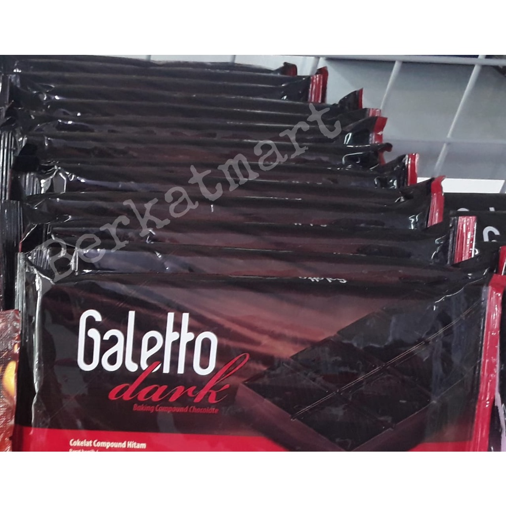 Galetto Coklat Batang Dark Baking Compound Chocolate 250gr