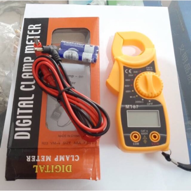 Tang ampere MT87 / alat ukur ampere / amperemeter Kuning