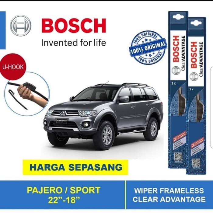 Wiper Blade Pajero Sport BOSCH frameless ADVANTAGE 18-22&quot; ORIGINAL