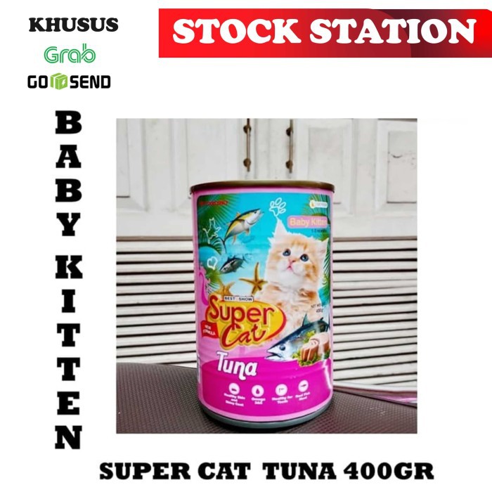 SUPER CAT Baby Kitten Tuna Flavor 400gr(GRAB/GOSEND)