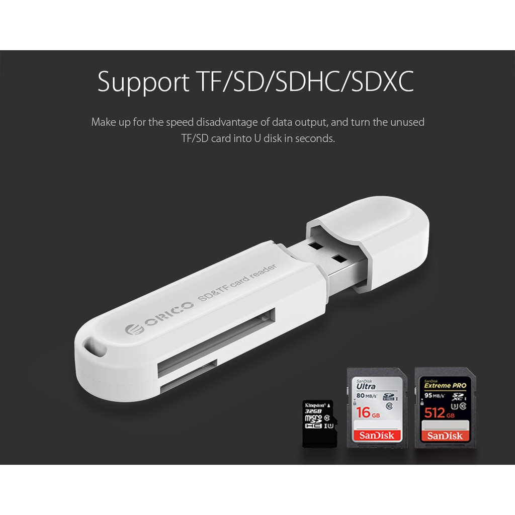 Card Reader orico usb 3.0 Tf-Sd micro adapter crs21 - Pembaca kartu memori