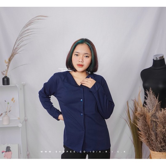 Kemeja elegancy - kemeja wanita - korea style - bahan creap-4