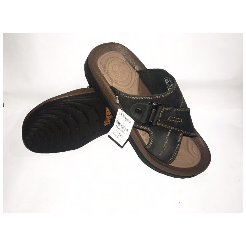 New tiger E 129,sendal sopan pria terbuat dari bahan kulit